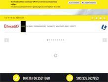 Tablet Screenshot of elleradio.it